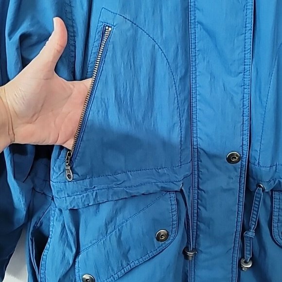 VTG London Fog Mens Blue Winter Coat Size Medium Oversized W Lining *Read* - Picture 11 of 16